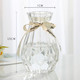 有券的上：创意花瓶玻璃透明水养客厅摆件15CM