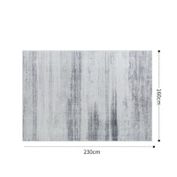 京东京造 客厅地毯 卧室现代简约北欧轻奢防滑茶几毯 迷雾灰-160*230cm