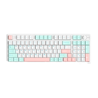  高斯 GANSS HS 98T PRO 98键 2.4G蓝牙 多模无线机械键盘 天水粉 逆狱KU中轴 RGB