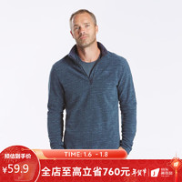 DECATHLON 迪卡侬 男式山地徒步摇粒绒保暖夹克 QUECHUA 深藏青色 4100960