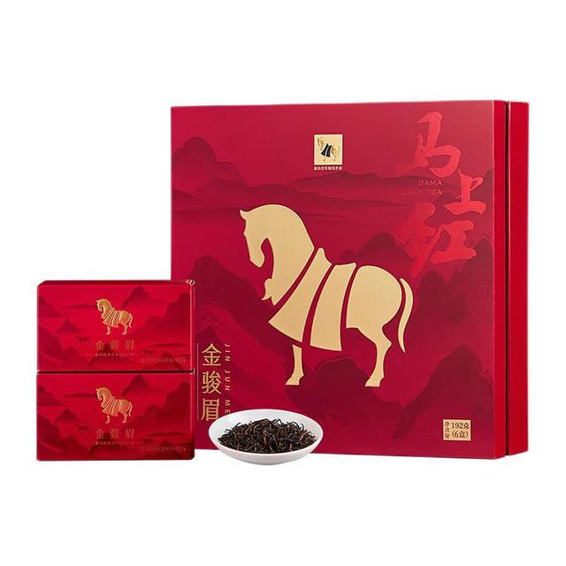 bamatea 八马茶业马上红特级金骏眉192g 礼盒装【报价价格评测
