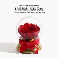 THE BEAST 野兽派 白雪公主的苹果 水晶球玫瑰玻璃罩永生花