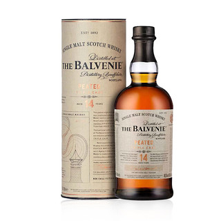 7-PLUS 苏格兰百富The Balvenie百富12年/14年/21年双桶三桶单一麦芽威士忌洋酒 百富14年泥煤三桶700ml