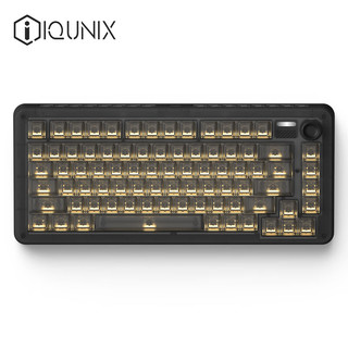 IQUNIX ZX75黑武士RS 机械键盘 三模热插拔客制化键盘 无线蓝牙游戏键盘 83键电脑键盘 TTC冰静轴RGB版