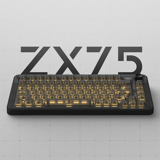 IQUNIX ZX75黑武士RS 机械键盘 三模热插拔客制化键盘 无线蓝牙游戏键盘 83键电脑键盘