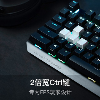 玩家国度ROG游侠NX 机械键盘 有线键盘 游戏键盘  电竞  104键RGB背光 NX摩卡棕轴