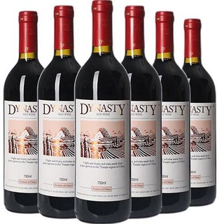 Dynasty 王朝 天津赤霞珠干型红葡萄酒 6瓶*750ml套装 整箱装