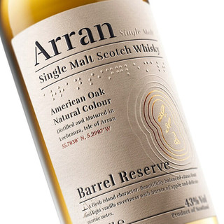 Arran 艾伦 波本桶甄选 单一麦芽 苏格兰威士忌 43%vol 700ml*2瓶