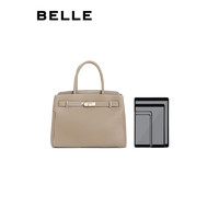 BeLLE 百丽 时尚托特包女商场同款质感通勤手提单肩包X5777AX2 灰色 F