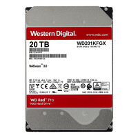 Western Digital 西部数据 红盘Pro系列 3.5英寸 企业级硬盘 20TB（7200rpm、512MB）WD201KFGX