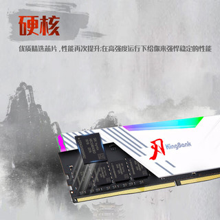 KINGBANK 金百达 DDR5 6400Mhz 台式机内存 64GB（32GB*2）RGB灯条