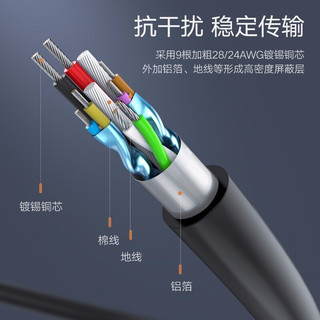 绿联（UGREEN） USB-C分线器 高速拓展4口3.0HUB集线器延长线 电脑一拖四扩展坞转换器 Type-C款（黑色）0.15M