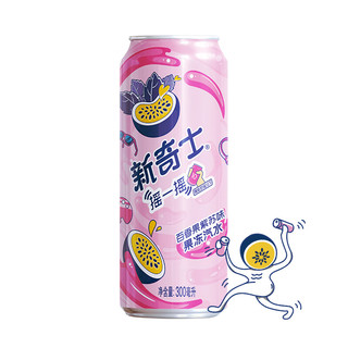 watsons 屈臣氏 新奇士 果冻汽水 百香果紫苏味 300ml*12听