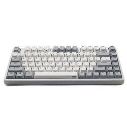 NIZ 宁芝 T系列 82键 2.4G蓝牙 多模无线静电容键盘 35g 侧刻 灰白色 无光