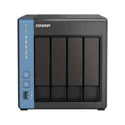 QNAP 威联通 NAS TS-416-4G /2022新品/Cortex®A55 四核处理器/硬件解码/内置NPU/nas网络存储器nas存储服务器