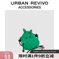 URBAN REVIVO 2022秋季新品女士配件小河马挂饰包AW34TABN2003