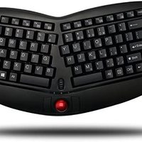 Adesso 艾迪索 TRU-Form Media 3150 无线人体工学可拆卸迷你轨迹球键盘 1000 Tra