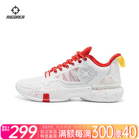 RIGORER 准者 篮球鞋氢二代新款减震防滑耐磨实战比赛训练运动鞋 加强版Z122160116-4中国红