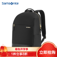 Samsonite 新秀丽 双肩电脑包女Samsonite13.3-14英寸 浅粉色 笔记本背包商务旅行包