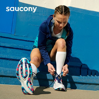 Saucony索康尼向导15稳定支撑跑鞋轻便减震运动鞋女慢跑训练跑步鞋GUIDE 灰金 39