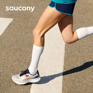 Saucony索康尼向导15稳定支撑跑鞋轻便减震运动鞋女慢跑训练跑步鞋GUIDE 灰金 39