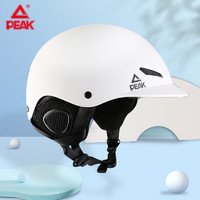 PEAK 匹克 滑雪头盔男成人女全盔专业单板装备安全帽雪盔护具防风保暖滑雪帽白色L
