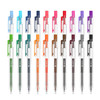 KACO 文采 得宝彩色按动中性笔大容量黑色0.5彩虹水笔手账果汁笔