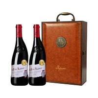la fiole 芙华 歪脖子红酒礼盒2支装 法国原瓶进口 罗顿干红葡萄酒 750ml*2支