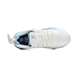 FILA 斐乐 FUSION系列 Kick V-Day 男子运动板鞋 T12M312206F-SB 雪白/风信子蓝 41