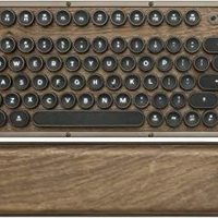 AZIO 复古紧凑键盘(Elwood) - 豪华复古背光机械键盘,带扶手架