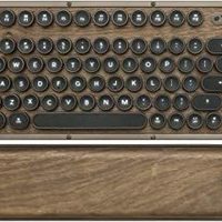 AZIO 复古紧凑键盘(Elwood) - 豪华复古背光机械键盘,带扶手架