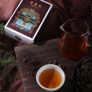 Tiger Mark 虎标茶 虎标老茶头普洱茶熟茶一级糯米香陈化碎银子熟普150g