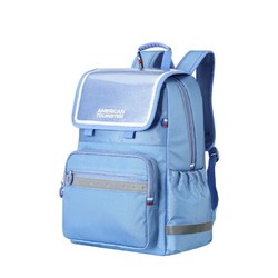 AMERICAN TOURISTER 美旅 箱包1-3年级小学生大容量轻便透气背包4-6年级放心书包 NG3*001浅蓝色