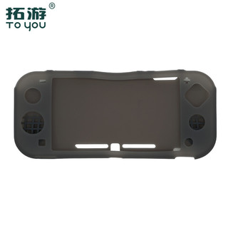 拓游 任天堂switch lite保护软壳 硅胶保护套 防震防摔ns配件套壳 switch lite适用（透黑色）