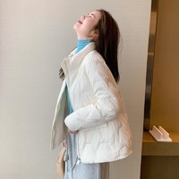 QIGEGE 七格格 OTHERMIX韩版立领简约纯色羽绒服2022冬季新款轻奢短款小个子外套