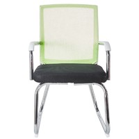 ouaosen 欧奥森 电脑椅家用办公椅椅子弓形网布职员椅人体工学椅休闲座椅 N121-06-白绿