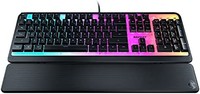 ROCCAT 冰豹 Magma Membrane 游戏键盘,带 RGB 照明,黑色 (ROC-12-582)
