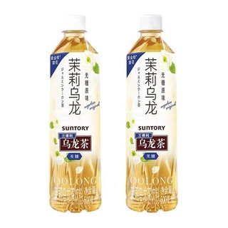 SUNTORY 三得利 黄金桂窨花 无糖 茉莉乌龙茶 500ml*12瓶