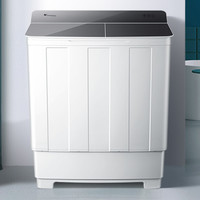 小天鹅 双桶系列 TP100VH60E 双缸洗衣机 10kg 极地白