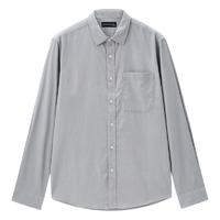 GIORDANO 佐丹奴 男士长袖衬衫 18042006 浅灰色 XL