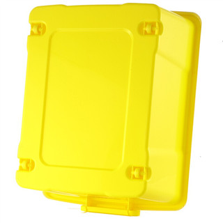 TENMA 天马 收纳箱 带滑轮款 45L*2个 黄色
