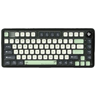LEOBOG K81 81键 2.4G蓝牙 多模无线机械键盘 摩斯代码 冰晶轴 RGB