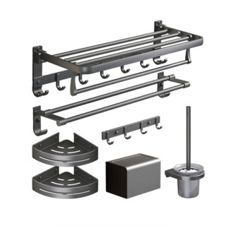 cobbe 卡贝 GL03716 浴室挂件六件套 枪灰