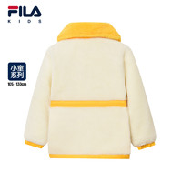 FILA 斐乐 X Mini Rodini斐乐童装2023春季新款女小童羊羔绒保暖外套潮