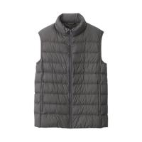 MUJI 無印良品 男士羽绒马甲 19AD432 深灰色 XL