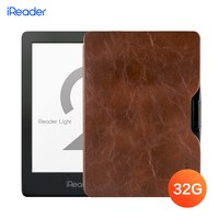 iReader 掌阅 Light2智能阅读本 电子书阅读器 6英寸墨水屏电纸书 32G星夜黑 檀木棕翻页键套装