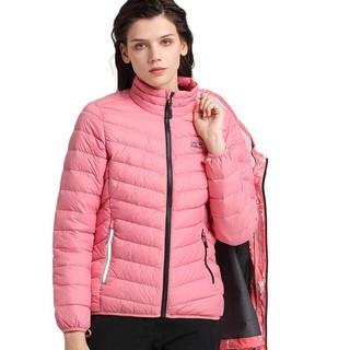 Jack Wolfskin 狼爪 ACTIVE OUTDOOR系列 女子三合一冲锋衣 5118604-7805 玫瑰红纹 XS