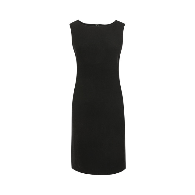 ARMANI COLLEZIONI 女士大方简约淑女商务通勤羊毛圆领无袖连衣裙