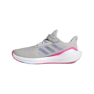 adidas 阿迪达斯 EQ21 RUN EL K 女童运动鞋 H01875 浅灰/深粉/浅紫 28码