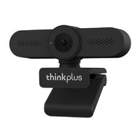 thinkplus 联想thinkplus电脑摄像头USB500万像素2K高清带麦克风家用网课直播视频会议台式WL24A